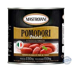 Tomate Pomodori Mastroiani Pelati Lata 2,50kg
