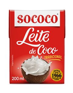 Leite de Coco Sococo Tradicional tp 200ml