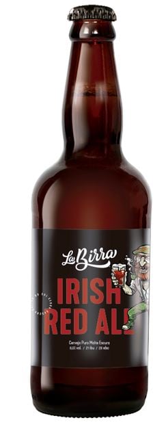 CERVEJA LA BIRRA RED ALE 500ML