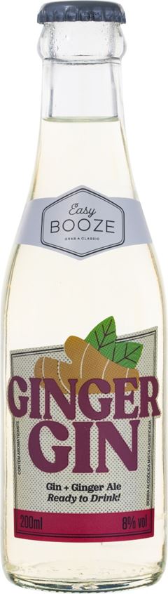 READY TO DRINK EASY BOOZE GINGER  GF200ML
