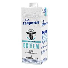 LEITE UHT CAMPONESA INTEGRAL ORIGEM 1LITRO