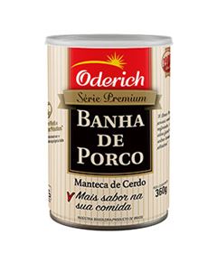 Banha de porco Oderich lata 360g