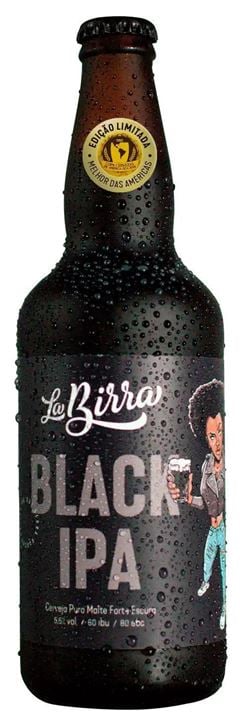 CERVEJA LA BIRRA  BLACK IPA 500ML