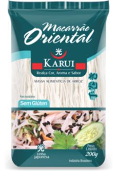 MACARRAO ORIENTAL S/GLUTEN KARUI 200G