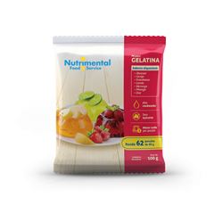 GELATINA EM PO MORANGO NUTRIMENTAL 100G