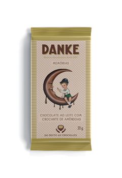 Chocolate Danke ao leite c/ crocante de amendoas 20g