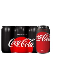 Refrigerante Coca Cola Zero lata 350ml (PACK C/6UND)