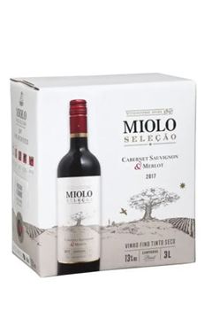 Vinho tinto Miolo Seleção Cab/Merlot BAG 3L