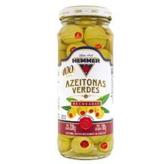 AZEITONA VERDE RECHEADA HEMMER VIDRO 180G