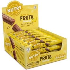Barra de frutas Nutry banana com chocolate 24x20g Display