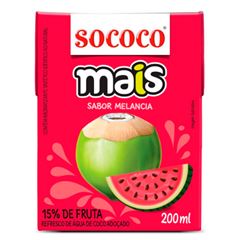 AGUA DE COCO MAIS MELANCIA SOCOCO TP 24X200ML