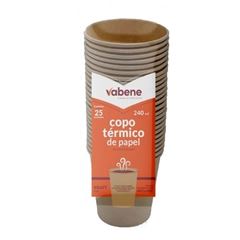 COPO PAPEL KRAFT VABENE (25X240ML) CX C/ 20PCT