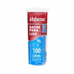 SACO P/ LIXO AZUL EXTRA FORTE VABENE 100L ROLO 10X25