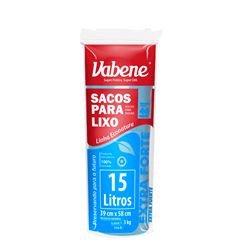 SACO P/ LIXO AZUL EXT. FORTE VABENE 15L ROLO C/ 40UN CX C/25
