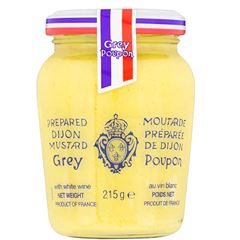 MOSTARDA FRA GREY POUPON AU VIN (WHITE WINE) VIDRO 215G