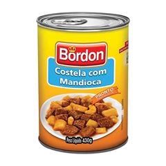 CARNE COZIDA COSTELA C/ MANDIOCA BORDON 24X400G