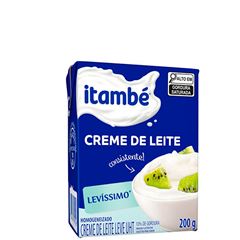 CREME DE LEITE LEVISSIMO 10% ITAMBE TP 27X200G