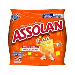 ESPONJA DE  AÇO ASSOLAN  20X45G