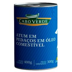 ATUM CABO VERDE  PEDACOS EM OLEO LATA 12X400G