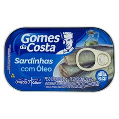 Sardinha Gomes Da Costa Em Oleo 125g