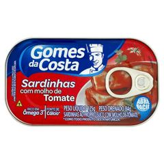 Sardinha Gomes Da Costa Tomate 125g