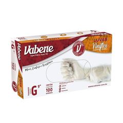 LUVA VINIL S/ PO VABENE TAM. G BOX C/ 100UN
