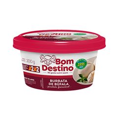 QUEIJO BURRATA DE BUFALA VACUO BOM DESTINO 200G