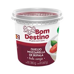 QUEIJO MUSSARELA DE BUFALA BOLA CEREJA BOM DESTINO 160G