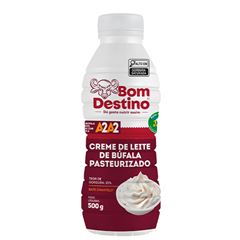 CREME DE LEITE DE BUFALA PASTEURIZADO BOM DESTINO 500G