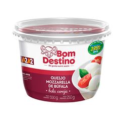 QUEIJO MUSSARELA DE BUFALA BOLA CEREJA BOM DESTINO 250G