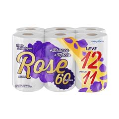 PAPEL HIGIENICO ROSE FOLHA DUPLA NEUTRO(L12P11) 6X12 20M