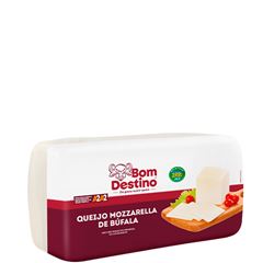 QUEIJO MUSSARELA DE BUFA BARRA  BOM DESTINO 2KG