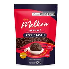CONFEITO CHOCOLATE GRANULE MELKEN 70% CACAU HARALD 400G