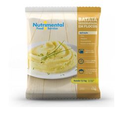 BATATA DESIDRATADA EM FLOCOS NUTRIMENTAL 1KG