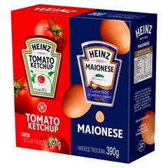 CATCHUP HEINZ PET 397G + MAIONESE 390G