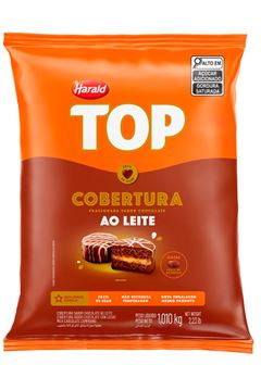 COBERTURA FRAC. GOTAS CHOC. LEITE TOP HARALD 1,010KG