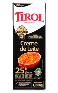 CREME DE LEITE UHT 25% GORDURA TIROL 1,01KG