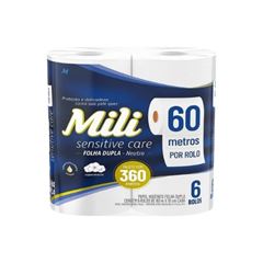 PAPEL HIGIENICO MILI  F. DUPLA 60M 8X6