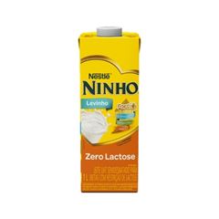 LEITE UHT NINHO SEMI DESNATADO ZERO LACTOS FORT+ ROSCA 12X1L