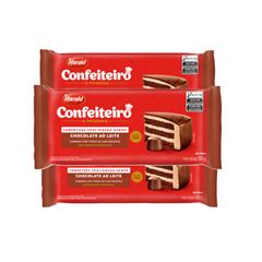 COB. BARRA CHOCOLATE AO LEITE CONFEITEIRO HARALD 500G