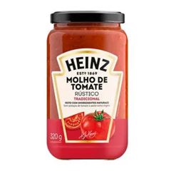 MOLHO DE TOMATE RÚSTICO TRADICIONAL HEINZ VD 320G.