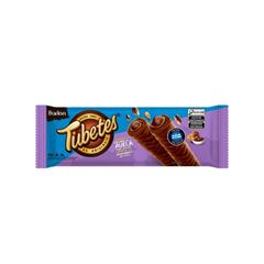 TUBETES WAFER RECH. AVELA COBERTO C/CHOC BARION 34X80G