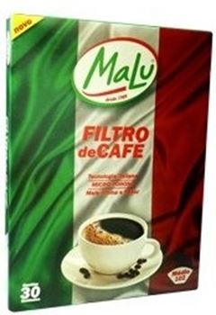 Filtro de papel Malu p/cafe nº103 grande (pack c/5und)