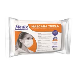 MASCARA DESC TRIPLA BRANCA MEDIX C/50UND