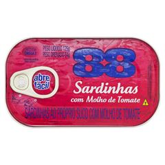 SARDINHA 88 EM MOLHO DE TOMATE 125G