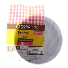 PRATOS PLAST DESC COPOBRAS 15CM PR-015 50X10UND