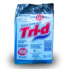 SACO P/LIXO TRID AZUL 100LT 24X5