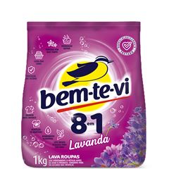 LAVA ROUPAS EM PO BEMTEVI LAVANDA 1KG