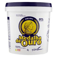 MARGARINA MEDALHA DE OURO 80% LIP BALDE 3KG