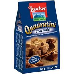 Biscoito Quadratini chocolate Loacker 125g